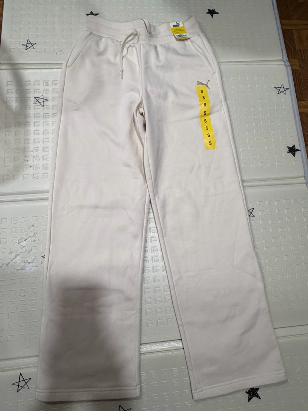 Puma Women's Light Beige/Cream Sweatpants